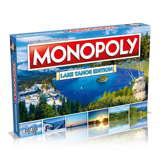 Lake Tahoe Edition Board Game, For 2-6 Players, Adults and kids ages 8 and up, Go Pass and Collect $200 dollar and trade your way to success